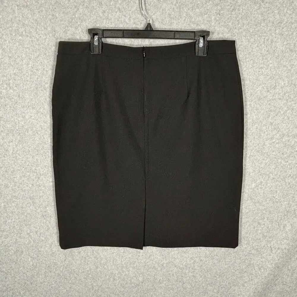 Karen Kane Skirt 12 Black‎ Mini Pencil Career Office Capsule Lace Trim Classic